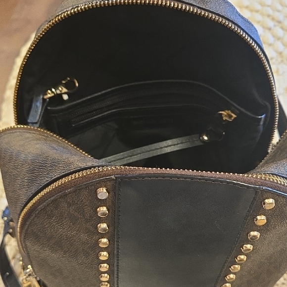 FINAL PRICE. Leopard Michael Kors Brown and Black Backpack RHEA MEDIUM - Picture 5 of 8